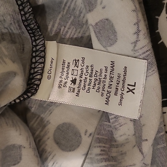 Lularoe Disney jack skellington short sleeve blouse size XL - Picture 3 of 4